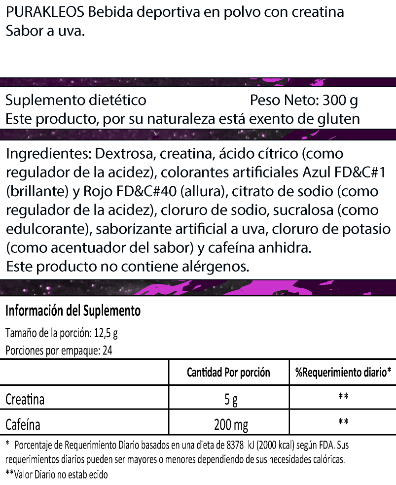 Creatina Sabor Uva