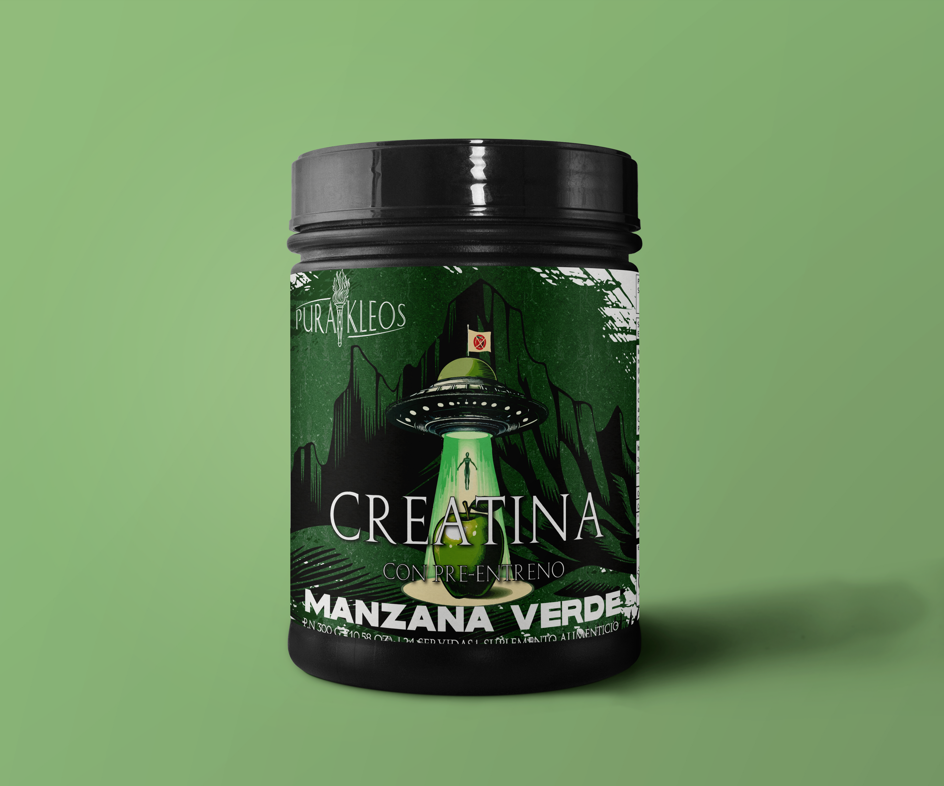 Creatina sabor Manzana verde